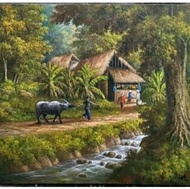 Lukisan Kanvas Pemandangan