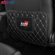 1/2pcs Car Seat Rear Anti Kick Pad Leather Seat Protective Cover For Toyota GR Sport Rush Vios Veloz Wigo Innova Fortuner Corolla Avanza Yaris Altis  TRD Sienta Hilux Camry RAV4