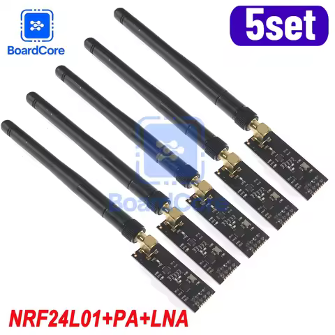 5set NRF24L01+PA+LNA Wireless Module Adapter Board 3.3V Wireless Module - for Smart Car Robots / Diy