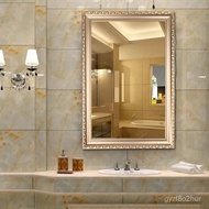 superior productsMakeup Mirror Wall Hanging Paste Toilet Mirror Bathroom Mirror Punch-Free Toilet Bathroom Mirror Dres