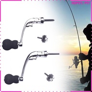 [HomylMY] Fishing Reel Handle Foldable Aluminum Alloy Rotatable Rotary Knob Spare Parts Fishing Reel Handle Rocker Arm Grips