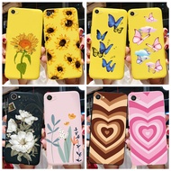 Vivo Y55 Y55A Y55L Y55S 1603 1610 Soft ซิลิโคนดอกไม้ผีเสื้อดอกไม้สวยงามโทรศัพท์กรณีสำหรับ Vivo Y55 Y
