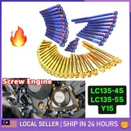 LC135 V1-V8 SCREW ENGINE BOLT SET SKRU COVER SET LAGENDA LC135 4S RS150 SRL115 TITANIUM SKRU COVER E