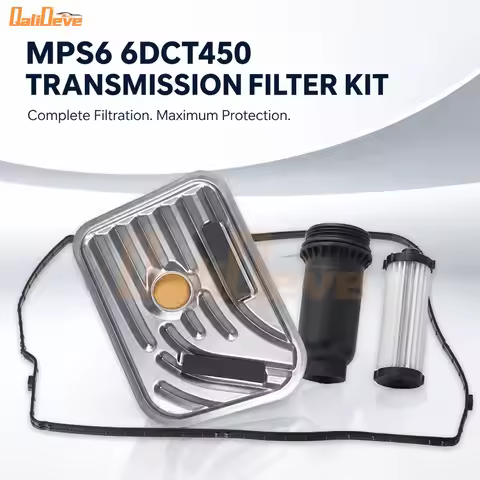 MPS6 6DCT450 Transmission Fluid Filter Kit Internal External Oil Filter Rubber Pan Gasket For Ford M