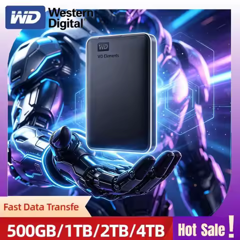 WD Western Digital Mobile Hard Disk 6TB 5TB 4TB 2TB 1TB External HDD 2.5" Hard Drive Large-capacity 