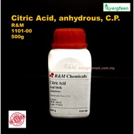 R&M Citric Acid, anhydrous, C.P 1101-00 500g