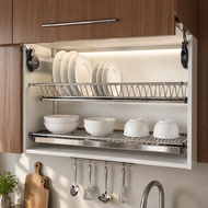 Stainless Steel Kitchen Cabinet Built In Dish Rack Dishrack Rak Pinggan Almari Dapur Rak Kabinet