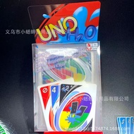 Board Games UNO H2O Game WaterProof Pressure Proof PVC Plastic Transparent Kids Toys Playing Cards H