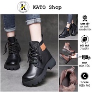 Women's Boots - Original Boots 4.5 - Vintage Retro High Quality Cow Leather - 2 Colors Black Brown -