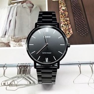 卡西歐CASIO 生活品味男裝手錶黑鋼MTP-VT01B-1B