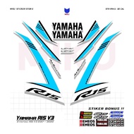 RC06b Yamaha R15 Striping Sticker Scotlite Motor Sport R15 V3 Graphic Racing Mothai Thailook Style S