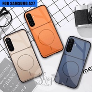 Latest Glass Case 2026 for Samsung A27 glossy case for Samsung A27 for Samsung A27 Glass for Samsung