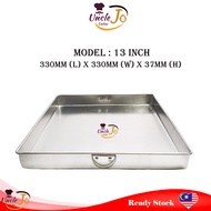 Aluminium Shallow Square Cake Mould Tin – 8 / 10 / 12 / 13 Inch | Loyang Kek Segi Empat & Kuih (4 Si