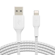 Belkin สายชาร์จ ถ่ายโอนข้อมูล Boost Charge Lightning to USB 15cm 1M 2M 3M แบบถักเชือก สำหรับ iPad iP