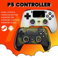 Permainan Kontroler P5 Bluetooth Wireless Gaming Controller Gamepad Joystick For P5 P4 P3 STEAM Game