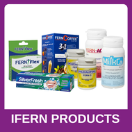 IFERN Products ( Fern D 120s , 60s Softgels - Fern Activ Mineral , Multivitamin - Milkca Calcium - Fern Flex - Fern Coffee - Silverfresh Toothpaste )