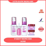 LETSGLOW SKINCARE BP0M 0RIGINAL / LETS GLOW SKINCARE PAKET ACNE DAN PAKET WHITENING