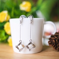 Silver Diamond Vibes Earrings