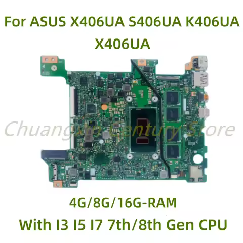 X406UA motherboard suitable for ASUS VivoBook S14 S406UA K406UA V406UA Laptop with I3 I5 I7-7TH/8TH 