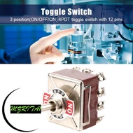 MARITA1 Heavy Duty Toggle​​, Button Mechanism for Mechanical System 4PDT 12 Pin Rocker Switch ​​3 Po