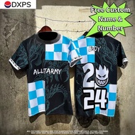 Jersey Collar Viral Lelaki Kanak Kanak Dragon Printing Sublimation Polo Shirt Casual Retro Collar Baju Streetwear Custom Name