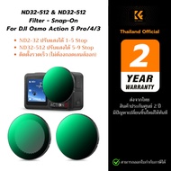 K&F ND2-32 + ND32-512 Variable ND Filter For DJI Osmo Action 5 Pro/4/3 Light K&F Concept