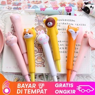 OKEYBELI Pulpen Gel Model Squishy / Ballpoint Pen Karakter Lucu Mainan Anak P16