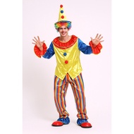 Clown Costume Boso Set Funny Circus Halloween Fancy Dress Carnival Party Bozo cp219/ac42