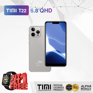 TIMI T22 (6+128GB) โทรศัพท์มือถือ Android 13จอใหญ 6.8 นิ้ว(เล่นได้2หน้าจอ) แบตเตอรี่ 5500mAh กล้อง 1