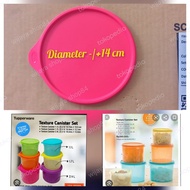 tutup toples tupperware//tutup texture canister tupperware 1,1liter