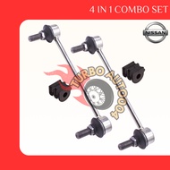 [4 IN 1 COMBO SET] Nissan Thailand Rear Absorber Link & Stabilizer Bush for Nissan Navara NP300
