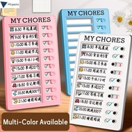 HCYEOU My Chores Checklist, Detachable Reusable Daily Planner Memo, Plastic My Chores Self-disciplin