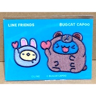 Cat Worm Kabo Line Embroidery Ironing Cloth Sticker Electric Velcat Felt Reel bugcat capoo