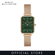 Daniel Wellington Quadro Pressed Melrose Emerald 20x26mm Rose gold with Green Dial - Watch for women - Womens watch - Fashion watch - DW Official - Authentic นาฬิกา ผู้หญิง นาฬิกา ข้อมือผญ
