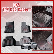 CX5 2018-2023 Car MAGIC MAT 5D TPE Carpet Car Mat Karpet Kereta