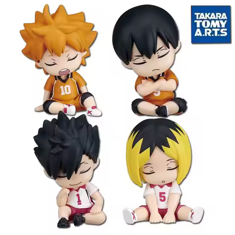 4pcs Anime Haikyuu Figures Bokuto Kotaro Akaashi Keiji Oikawa Tooru Iwaizumi Hajime Action Figures Q