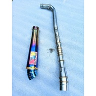 Nlk Pipe canister contour open specs exhaust Pipe for Wave 125 Xrm 110/125 Wave 100/110/115 Rs125 Fu