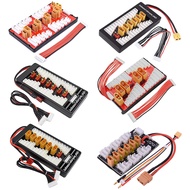 FCFTRC Parallel Charging Balance Board Lipo Battery Charger XT60/T Deans/XT90 Plug Charging Adaptor 