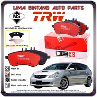 Toyota Caldina GT4 ST246 Rear Brake Pads , Disc Brake Pad TRW DTEC CERAMIC
