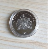 1997西非甘比亞 "香港回歸中國"精鑄紀念幣