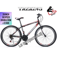 LS 26"INCH TREKING Bicycle MTB / 18Speed / Double Wall Rim / Mountain Bike / Basikal Dewasa