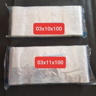Plastic Roll Clear PP Plastic/ Thickness 03 width 10cm, 11cm