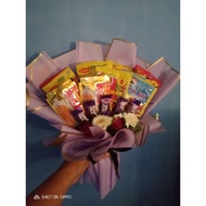 bouquet duit dan coklat utk suprise org tersyg..