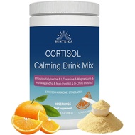 Cortisol Drink Mix - Calm Drink for Relaxation, Focus & Sleep - Cortisol Reducing Supplements for Wo