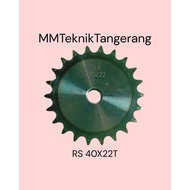 Sprocket RS 40 x 22 T Gear Chain Single Gear Z 22T RS40 -1 40Z22 40X22T 40-1 type B Sprocket spr 40-