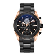 Alexandre Christie 6596 Chronograph Stainless Black Rosegold Original