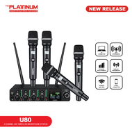Platinum Karaoke U80 4-channel UHF Wireless Microphone