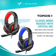 Vinnfier TOROS 1 2024 Wired Gaming Headset Headphone Microphone Over-Ear Headphones