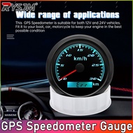 30KM/H GPS Speedometer Gauge 85mm Motorcycle Boat Car Truck Speed Gauge Meter With GPS Antenna Water