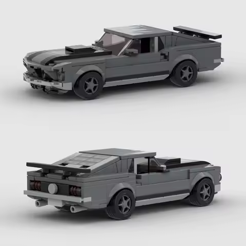 John Wick's 1969 Boss 429 MOC Car Creative City Super Race F1 Vehicle Building Block Racing Brick To